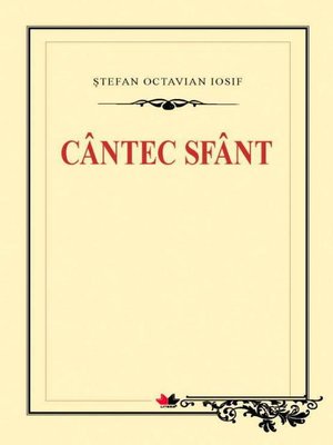 cover image of Cântec sfânt